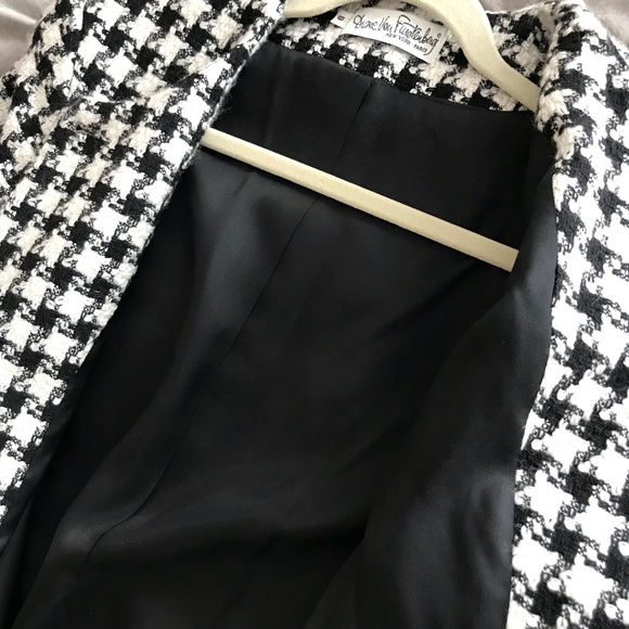 VINTAGE DVF Houndstooth Jacket - Picture 6 of 6